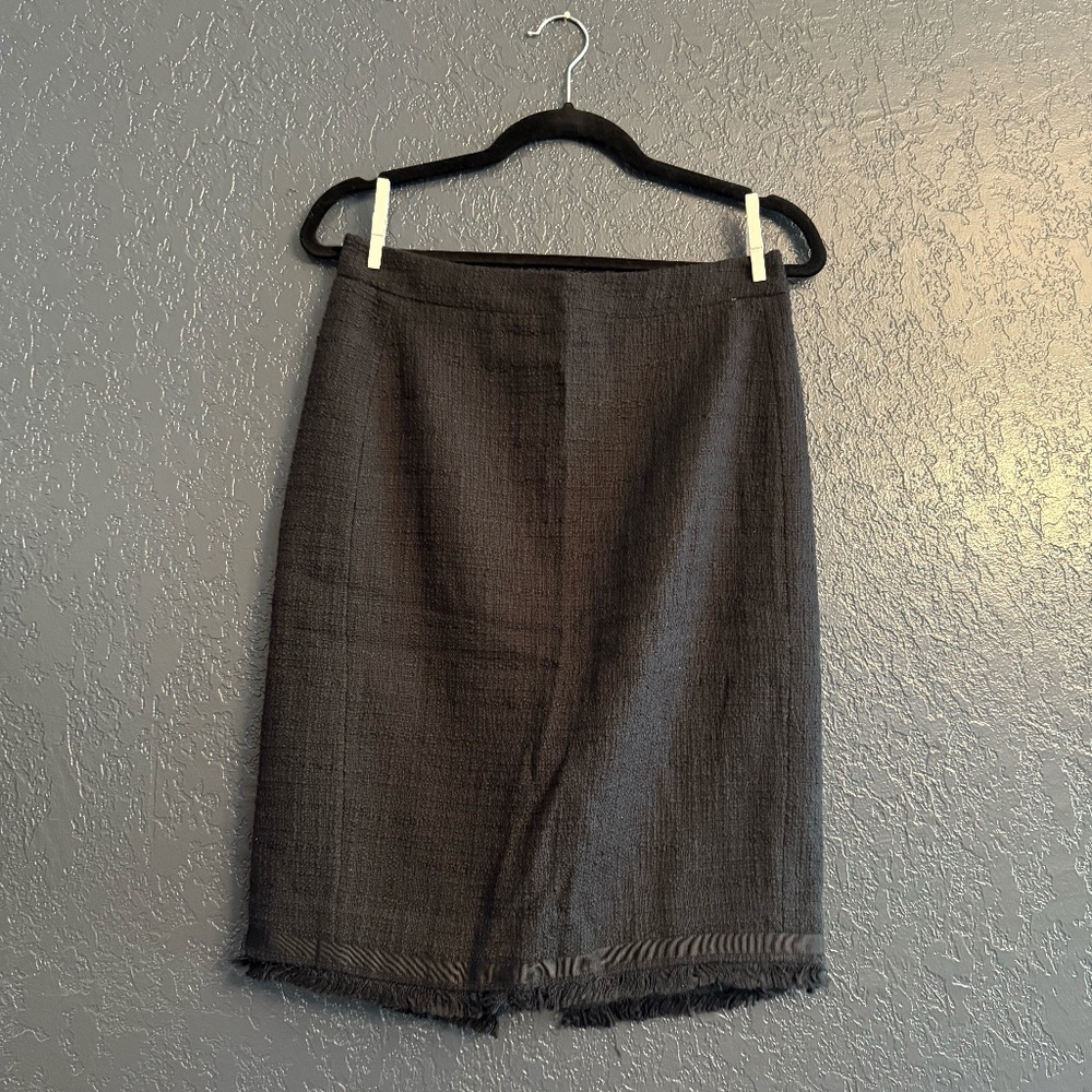 J. Crew Pencil Skirt with Fringe